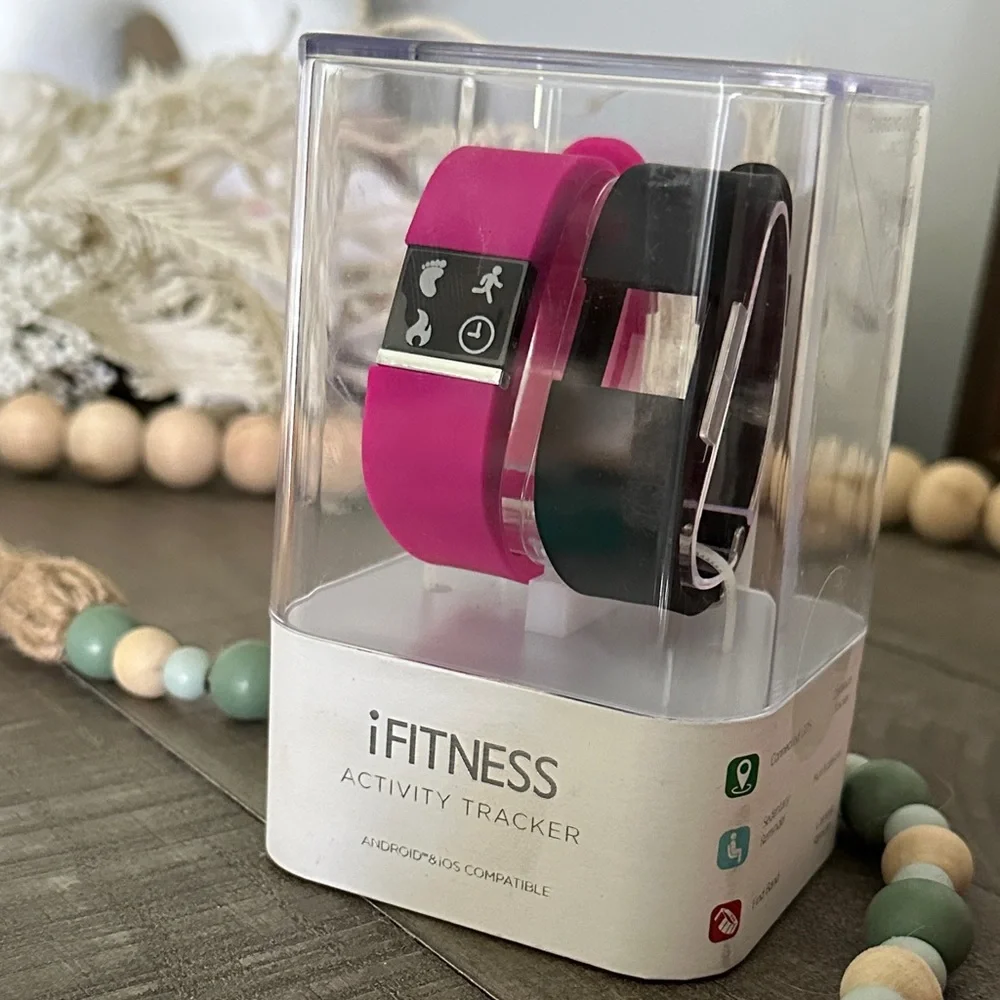 Dual Color Activity Tracker - Pink and Black